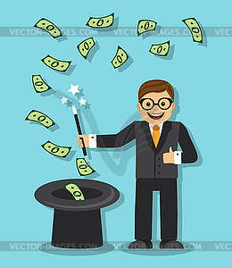 Magic in Business - vector clipart