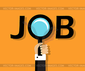 Job search - vector image