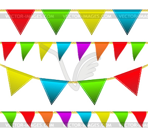Colorful flags - vector image