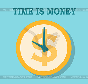 Time and money - vector clipart