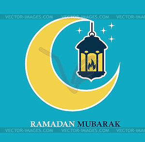 The holy month of Ramadan - vector clipart