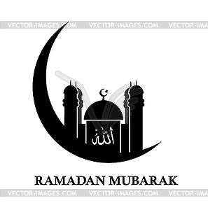 Islamic icon to the month of Ramadan - vector image