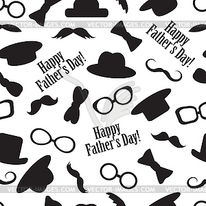 Seamless pattern for father day - vector clip art