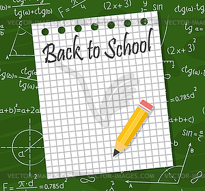 Back to school - vector clipart