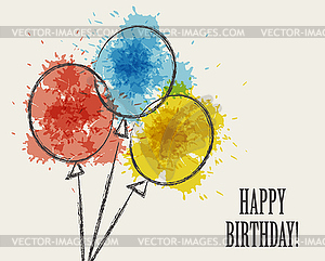 Card for birthday - vector image