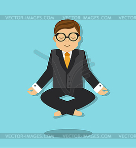 Relaxing at work - vector clipart