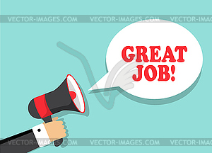 It offered a good job - vector clip art