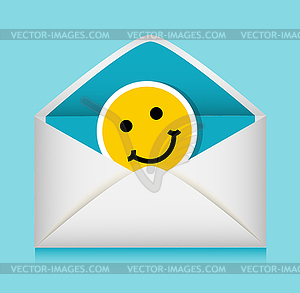 Message in an envelope - vector image