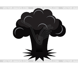 Atomic bomb explosion - vector image