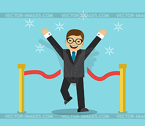 Businessman will win - vector clip art