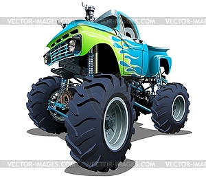 Мультяшный Monster Truck - рисунок в векторе