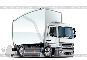 Cartoon delivery or cargo truck - royalty-free vector image