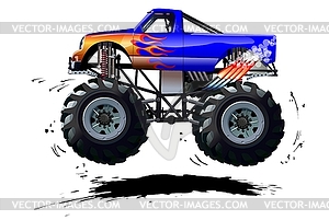 Cartoon Monster Truck - vector clip art