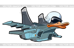 Мультяшный Jetbird - векторное изображение