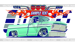 Cartoon Lowrider - vector clip art