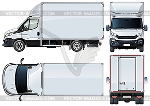 Truck template - stock vector clipart