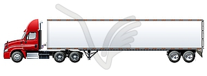 Truck template - vector clipart