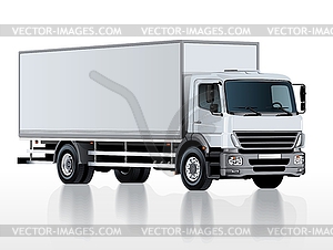Truck template - vector clip art