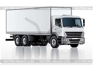 Truck template - vector clipart