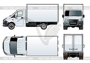 Truck template - royalty-free vector clipart