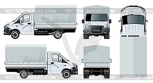 Truck template - vector clipart