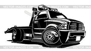 Cartoon tow truck - vector clipart