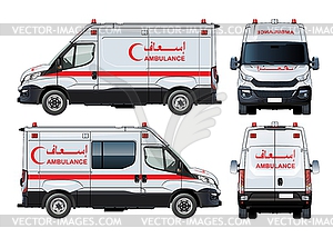 Ambulance Van - vector clipart