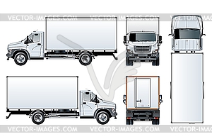 Шаблон грузовика - иллюстрация в векторе