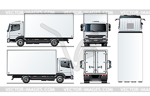 Truck template - vector EPS clipart