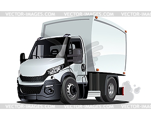 Cartoon delivery or cargo truck - vector clip art