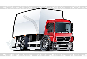 Cartoon delivery or cargo truck - vector image