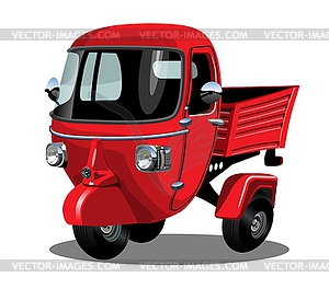 Cartoon delivery scooter - vector image