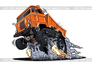 Cartoon 4x4 muscle truck  - vector clip art