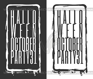 Halloween October party 31 - vector clipart