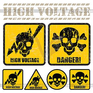 High voltage - vector clip art