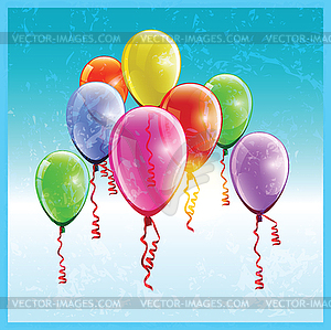 Colorful balloons - vector clipart