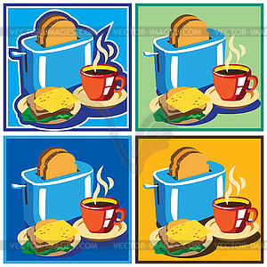 Breakfast set - vector clipart