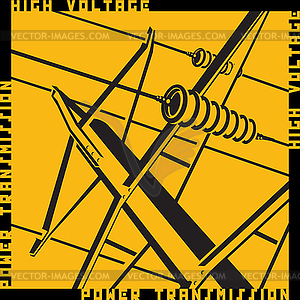 High voltage - vector clipart
