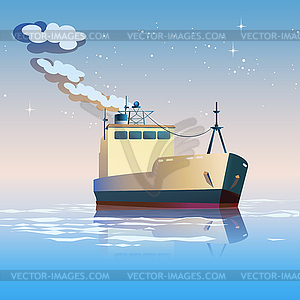 Fishing boat - vector image
