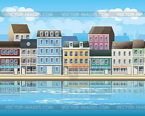 Old town - vector image