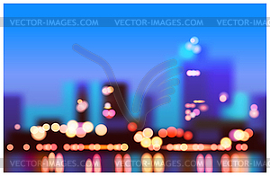 City in morning - vector image