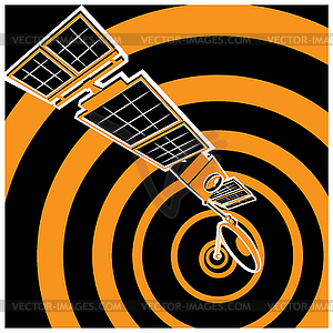 Communication satellite - vector image