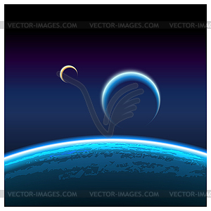 Planets - color vector clipart