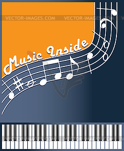 Music inside color - vector EPS clipart