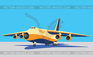 Large cargo plane - vector EPS clipart