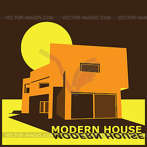 Modern house - vector image