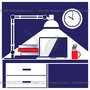 Workplace - vector image