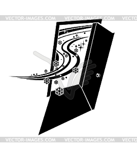 Snowfall and blizzard - vector clip art