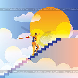 At End of World - vector image
