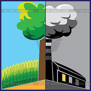 Ecology v - vector clip art